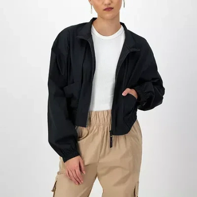 Champion Womens Lightweight Woven Shirt Jacket In Black