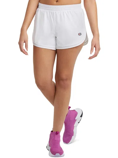 Champion Womens Logo Fitness Shorts In White