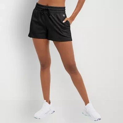 Champion Womens Midweight T-shirt Short In Black