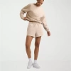 Champion Womens Powerblend Mid Rise Active Pull-on Short In Neutral