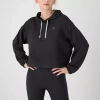 Champion Womens Soft Touch Long Sleeve Hoodie In Black