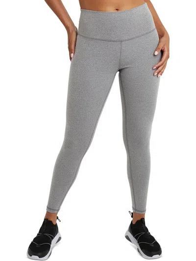 Champion Womens Sweat Wicking Fitness Athletic Leggings In Grey
