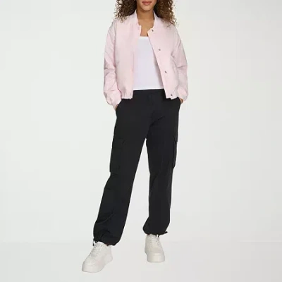 Champion Womens Water Resistant Midweight Bomber Jacket In Pink