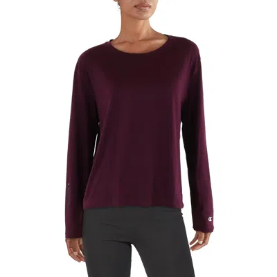 Champion Womens Wicking Long Sleeve Pullover Top In Multi