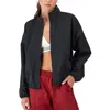 Champion Womens Workout Training Zip-up Jacket In Black