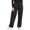 Champion Women's High Rise Snap Cuff Straight Leg Pants In Black