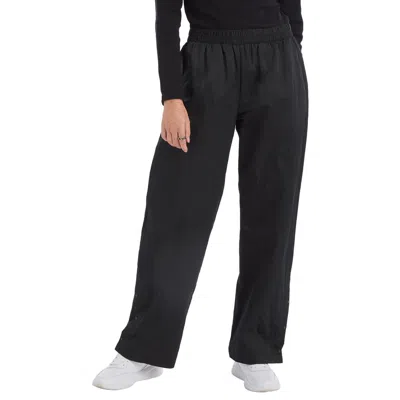 Champion Women's High Rise Snap Cuff Straight Leg Pants In Black