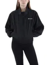 Champion Womens Zipper Logo Windbreaker Jacket In Black