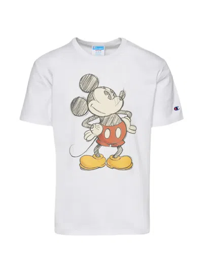 Champion X Disney's Mickey & Friends Heritage Posing Mickey T-shirt In Black