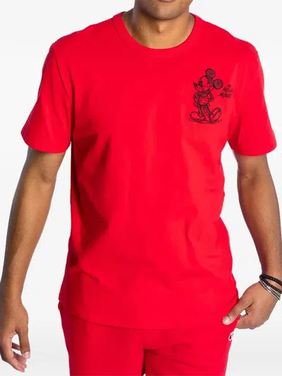 Champion X Disney Mickey And Friends Heritage T-shirt In Red