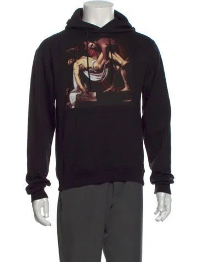 Pre-owned Champion X Pyrex Vision Graphic Print Hoodie In Black