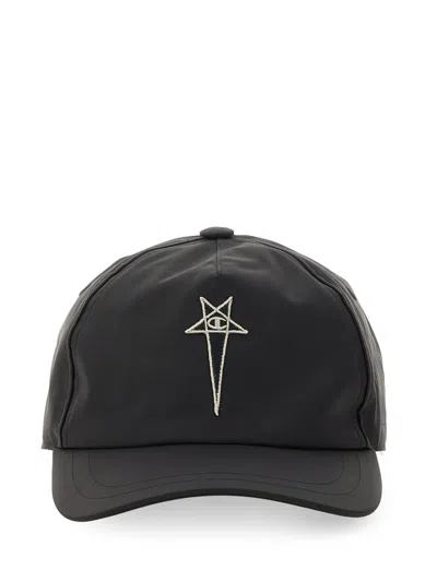 Champion X Rick Owens Baseball Cap With Embroidery