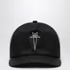 Champion X Rick Owens Black Baseball Cap In Nylon