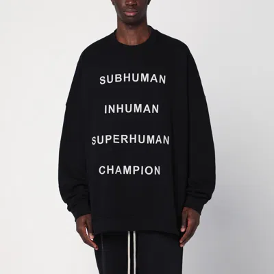 CHAMPION X RICK OWENS CHAMPION X RICK OWENS BLACK JUMBO JESON SWEATSHIRT