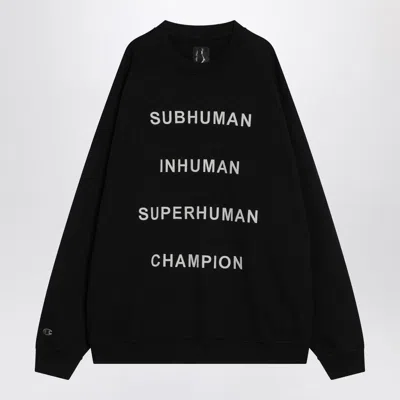 CHAMPION X RICK OWENS CHAMPION X RICK OWENS BLACK JUMBO JESON SWEATSHIRT