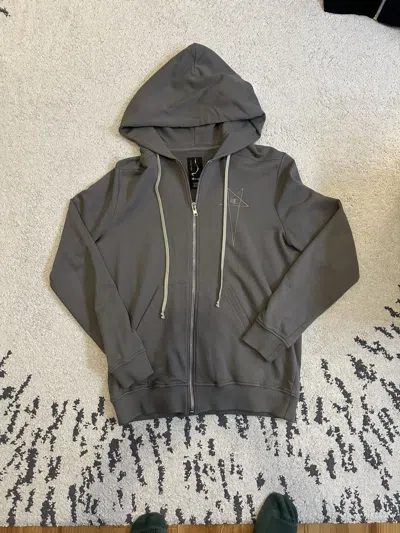 Pre-owned Champion X Rick Owens Champion Jason Hoodie In Gray