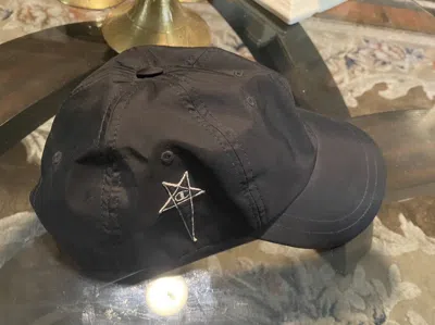 Pre-owned Champion X Rick Owens Champion Nylon Baseball Hat In Black