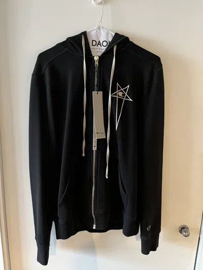 Pre-owned Champion X Rick Owens Hoodie In Black