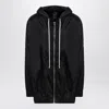 Champion X Rick Owens Lightweight Black Zip Jacket In Nylon