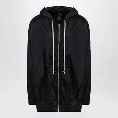 Champion X Rick Owens Lightweight Black Zip Jacket In Nylon