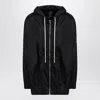 Champion X Rick Owens Lightweight Black Zip Jacket In Nylon