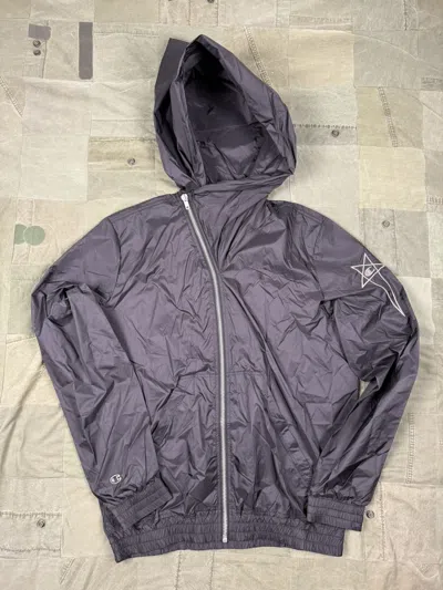 Pre-owned Champion X Rick Owens Mountain Hoodie Windbreaker In Black