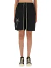 Champion X Rick Owens Relaxed Fit Black Cotton Shorts