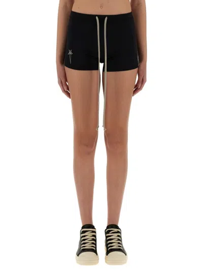 Champion X Rick Owens Slim-fit Black Active Shorts