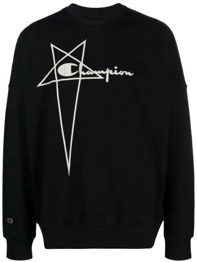 Champion X Rick Owens Rick Owens X Champions Sweaters Black