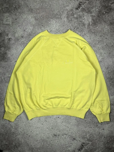 Pre-owned Champion X Vintage Sweatshirt Champion Vintage In Yellow