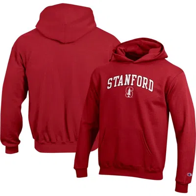 Champion Kids' Youth  Cardinal Stanford Cardinal Campus Pullover Hoodie In Red