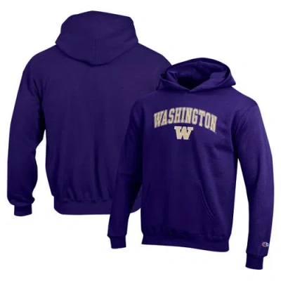 Champion Kids' Youth  Purple Washington Huskies Campus Pullover Hoodie