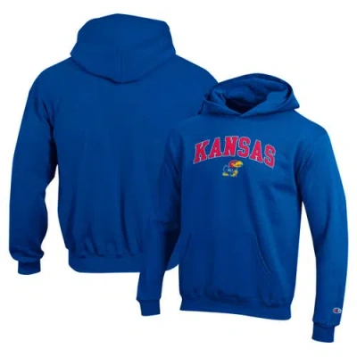 Champion Kids' Youth  Royal Kansas Jayhawks Campus Pullover Hoodie