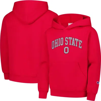 Champion Youth  Scarlet Ohio State Buckeyes Campus Pullover Hoodie