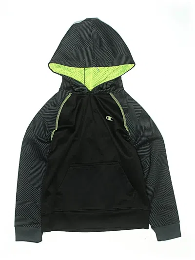 Pre-owned Champion Kids' Zip Up Hoodie In Black