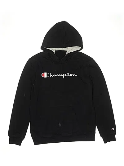 Pre-owned Champion Kids' Zip Up Hoodie In Black