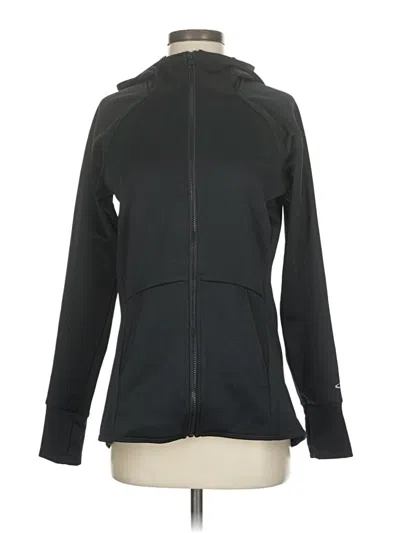 Pre-owned Champion Zip Up Hoodie In Black