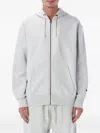 Champion Reverse Weave Patch Hoodie Full Zip In Gray