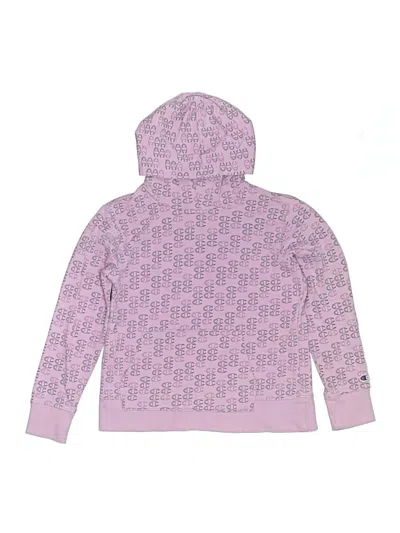 Pre-owned Champion Kids' Zip Up Hoodie In Purple
