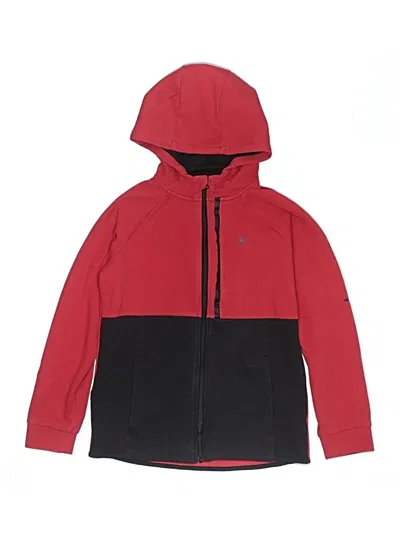 Pre-owned Champion Kids' Zip Up Hoodie In Red