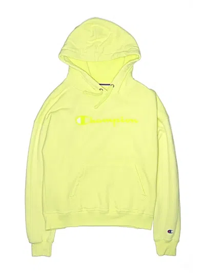 Pre-owned Champion Kids' Zip Up Hoodie In Yellow