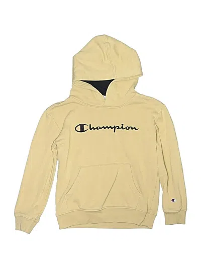 Pre-owned Champion Kids' Zip Up Hoodie In Yellow