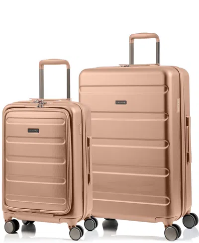 Champs 2-pc. Tech Hardside Luggage Set In Rose Gold