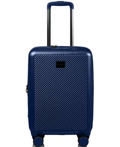 Champs 20" Iconic Ii Collection Hardside Carry-on Luggage In Navy