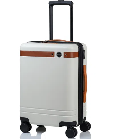 Champs 20" Vintage Iv Collection Hardside Carry-on Luggage In Ivory