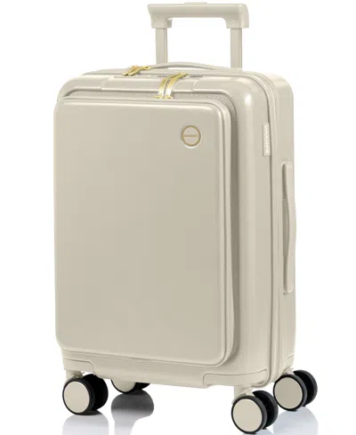 Champs 21.5" Onyx Hardside Carry-on Luggage In White