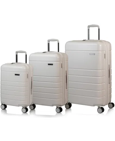 Champs 3-pc. Linen Hardside Luggage Set In White