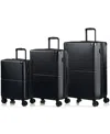 CHAMPS 3-PIECE EARTH HARDSIDE LUGGAGE SET WITH USB