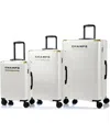 Champs 3-piece Luxe Ii Collection Hardside Luggage Set In Ivory