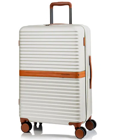 Champs 30" Vintage Ii Collection Large Check In Luggage In Ivory